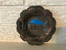 Niagara Falls Canada  Solid Brass Embossed Sky Blue enameled Plaque Japan