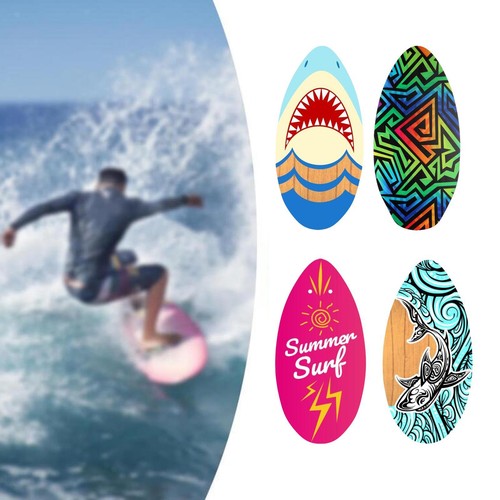 Skimboard stand beach - skimboard, up