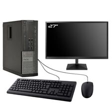 PC Dell Optiplex 9010 SFF Ecran 27" Intel I3-3220 RAM 16Go SSD 240Go W10 Wifi