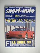 SPORT AUTO 446 MERCEDES S430-AUDI A8-BMW 740i-JAGUAR XJ8 4.0-PORSCHE 356C-BMW M5