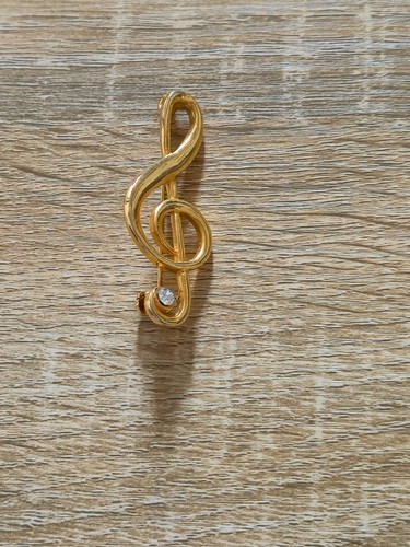 Broche vintage clé - clé, sol