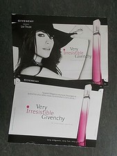 Publicité papier Parfum. Perfume ad. Very Irresistible de Givenchy recto verso 
