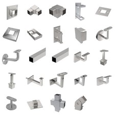 Geländerbauteile Carré Tuyau