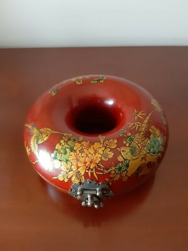 Ancienne boîte ronde bois - boîte, en