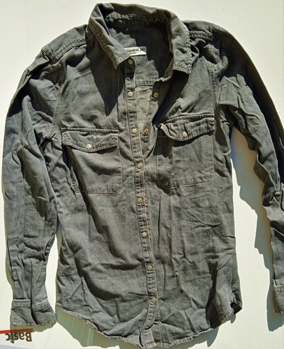Belle chemise jean grise - chemise, 34