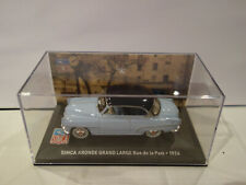 SIMCA ARONDE GRAND LARGE RUE DE LA PAIX 1956 1/43 BLEU ALTAYA IXO