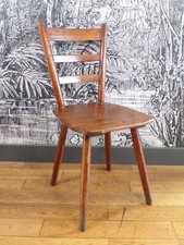 CHAISE Gustav Adolf SCHNECK-BISTROT-BOIS-TUBINGEN-1930-50