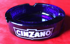 CENDRIER  EN VERRE CINZANO ITALIE  VINTAGE