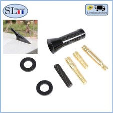 Mini antenne auto radio voiture carbone universel 3.5cm carbone courte
