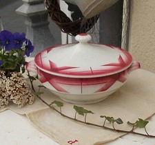 ANCIENNE SOUPIERE DIGOIN SARREGUEMINES ARTIX COULEUR VIEUX ROSE