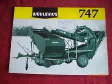 ANCIENNE   BROCHURE   PUBLICITAIRE ARRACHEUSE  PDT   WUHLMAUS  747