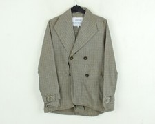 Elvine FEMME S Écossais Blazer US 2 Veste Manteau Fashion Mac Double Boutonnage