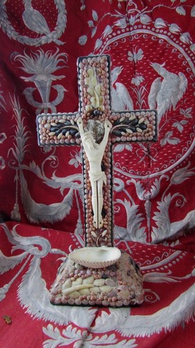 Ancien bénitier christ - ancien,