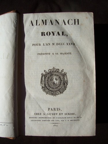 Almanach royal 1827