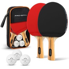 PRO-SPIN Raquettes de Ping-Pong - Set Haute-Performance | Raquette de Ping Po...