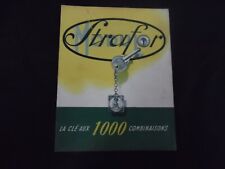 Vintage Catalogue STRAFOR – La clé aux 1000  combinaisons – 1955 – 12 pages