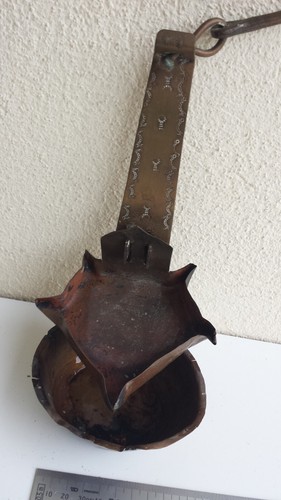 Ancienne lampe huile en - ancienne,