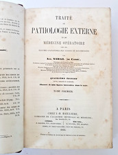 Ancien livre de médecine d'Auguste Vidal de Cassis, tome 1, Chez Baillière, 1855