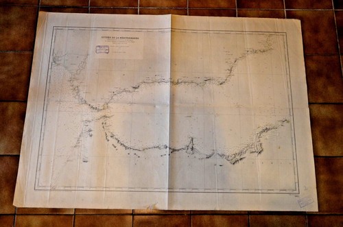 Carte marine ancienne - ancienne,