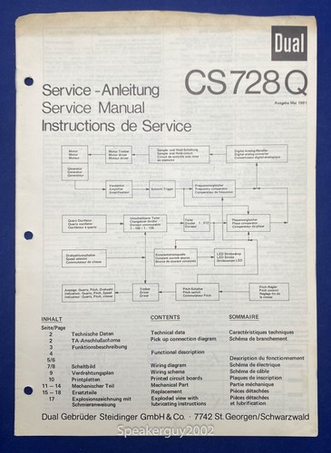 Original dual cs728q - original, turntable