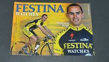 CPA CARTE CYCLISME CICLISMO TOUR FRANCE FESTINA CYCLING 2001 STEPHANE AUGE
