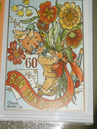 Cpm illustrateur claude - illustrateur, buret