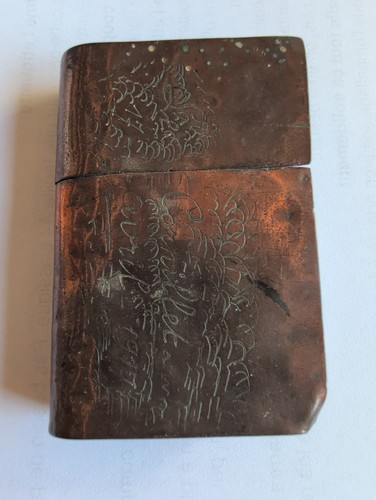 Rare briquet cuivre poilu - briquet,