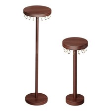 Présentoir en bois pour colliers, bracelets, porte-clés et pendentifs.