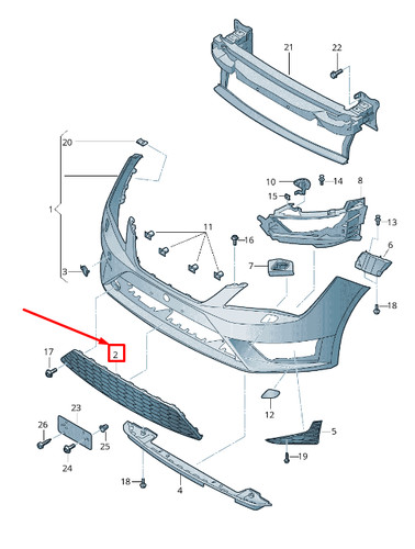 Grille inférieure - , de