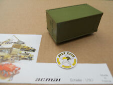 CEF REPLEX SHELTER 90mm X 48 mm X 40 mm CAMIONS ACMAT REPRODUCTION RESINE KAKI 