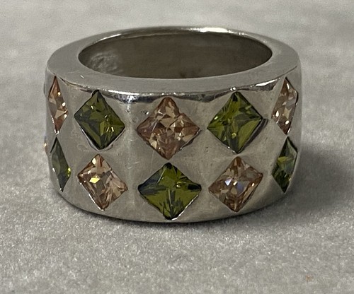 Bague argent péridot - péridot, citrine