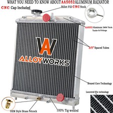 3 Rangée Radiateur Aluminium