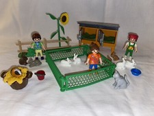 Playmobil Enclos A Lapins Enfants Ferme Campagne Animaux