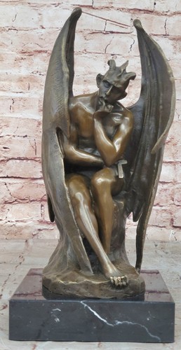 Statue bronze lucifer - statue,