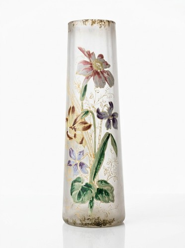 Vase cylindrique art nouveau - vase,