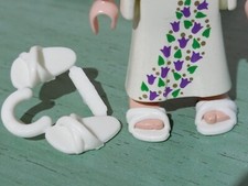 PLAYMOBIL X4 SANDALES BLANCHES