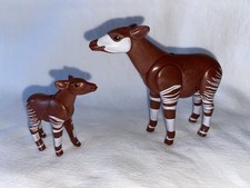 Playmobil Okapi Et Son Petit Zoo Animaux 5273 Savane