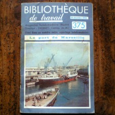 LE PORT DE MARSEILLE 1956