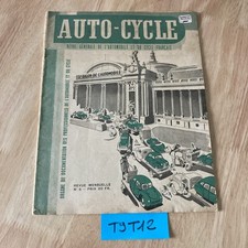 revue magazine Auto Cycle octobre 1946 car Tubauto essai dynamo etc