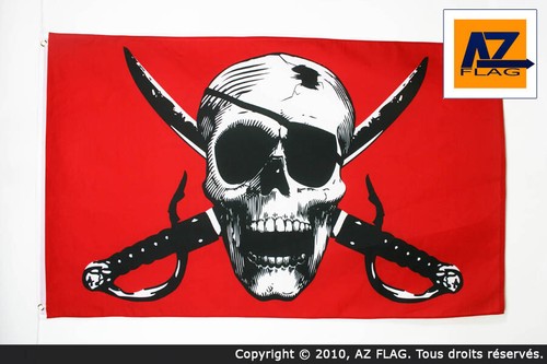 Drapeau crimson pirate - drapeau,