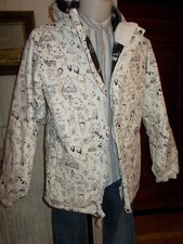 Veste montagne randonnée snowboard ski BURTON L 52/54 the white collection DP36