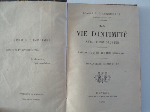 Vie intimite avec le bon - la,