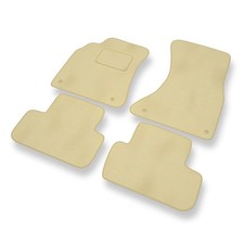 Tapis de sol en velour pour Audi A4 IV B8 Avant, Berline (2008-2015) Beige