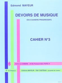 Devoirs musique cahier de - 3,