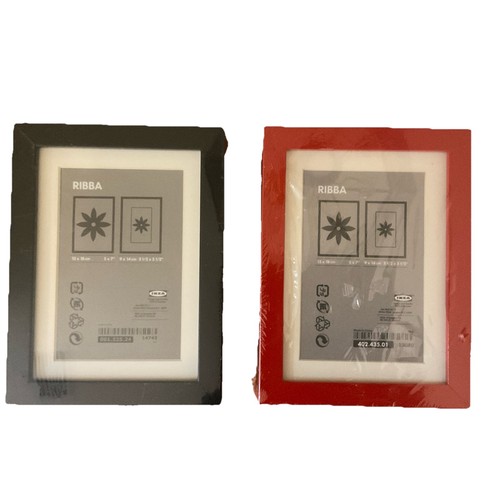 Ikea ribba red and black - ikea,