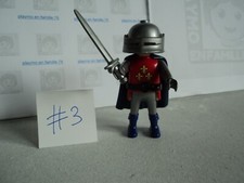 PLAYMOBIL vintage médiéval chevalier du lys cape casque du set 3668 de 1993 #3