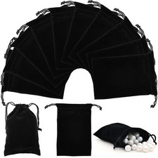 30 Pcs Pochette Velours Noir