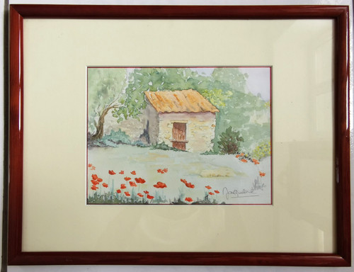 Aquarelle signée jacqueline - aquarelle,