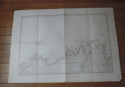 Carte marine ancienne - , ile