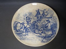 Ancienne assiette plat mural déco murale décor par réniers moyen age Paris